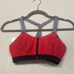 Victoria's Secret Red and Gray Sports Bra